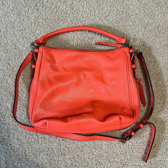 kate spade Expandable Hobo/Crossbody, Orange - Picture 1 of 12